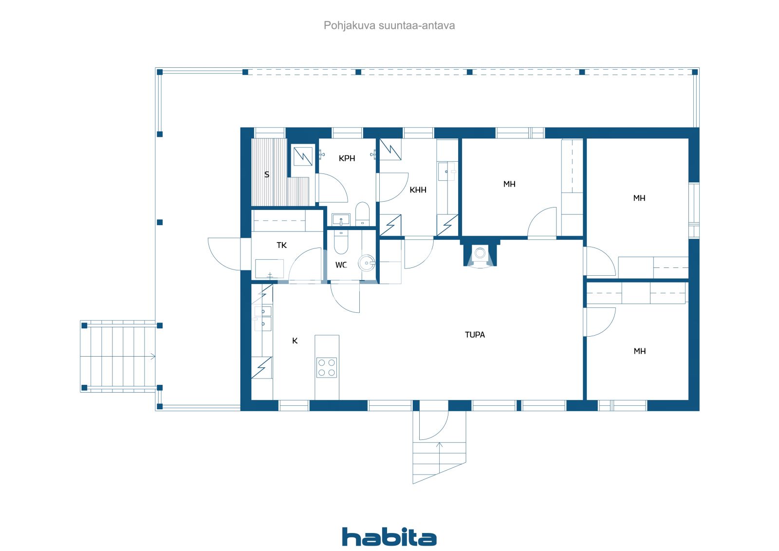 Дом 4 комнаты 90 м² Kalkkiranta, Финляндия