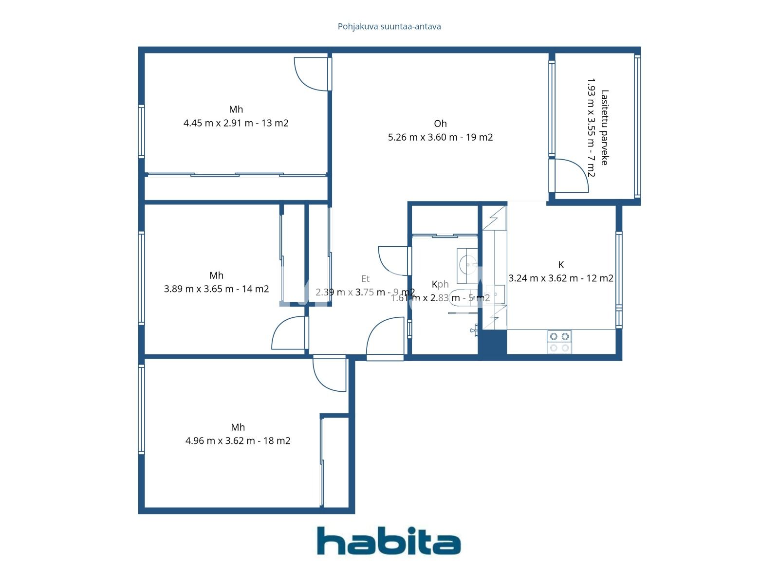 Apartamento 4 habitaciones 96 m² Helsinki sub region, Finlandia