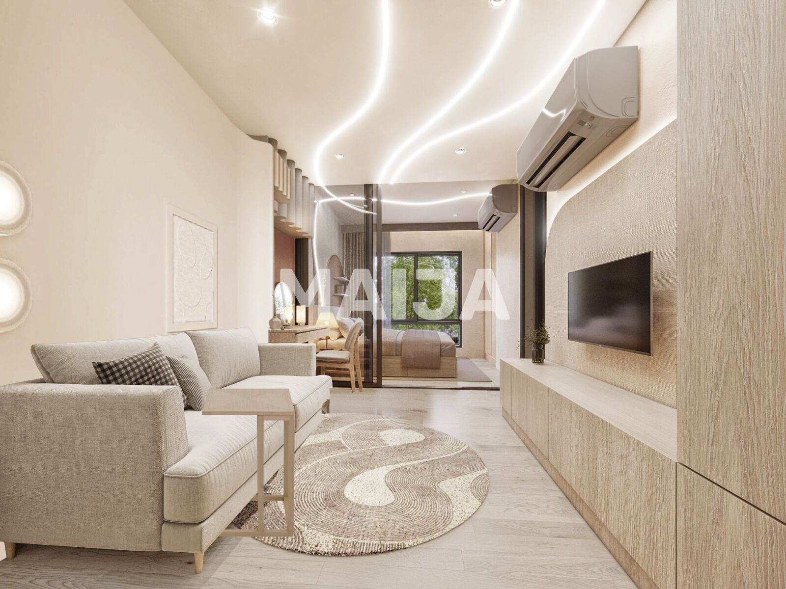 Квартира 1 комната 27 м² Си Сунтон, Таиланд