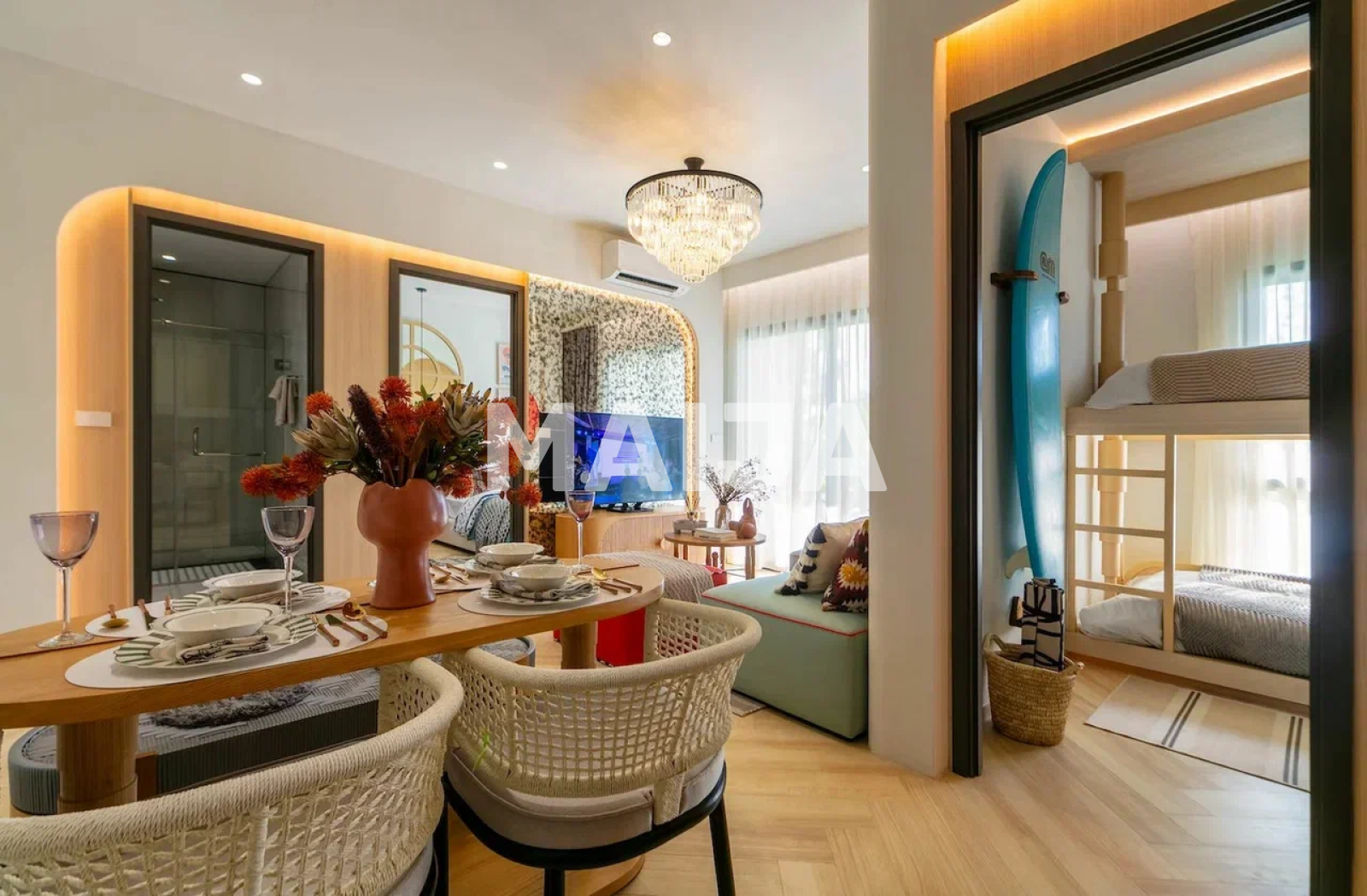 Appartement 2 chambres 54 m² Ban Bang Thao, Thaïlande