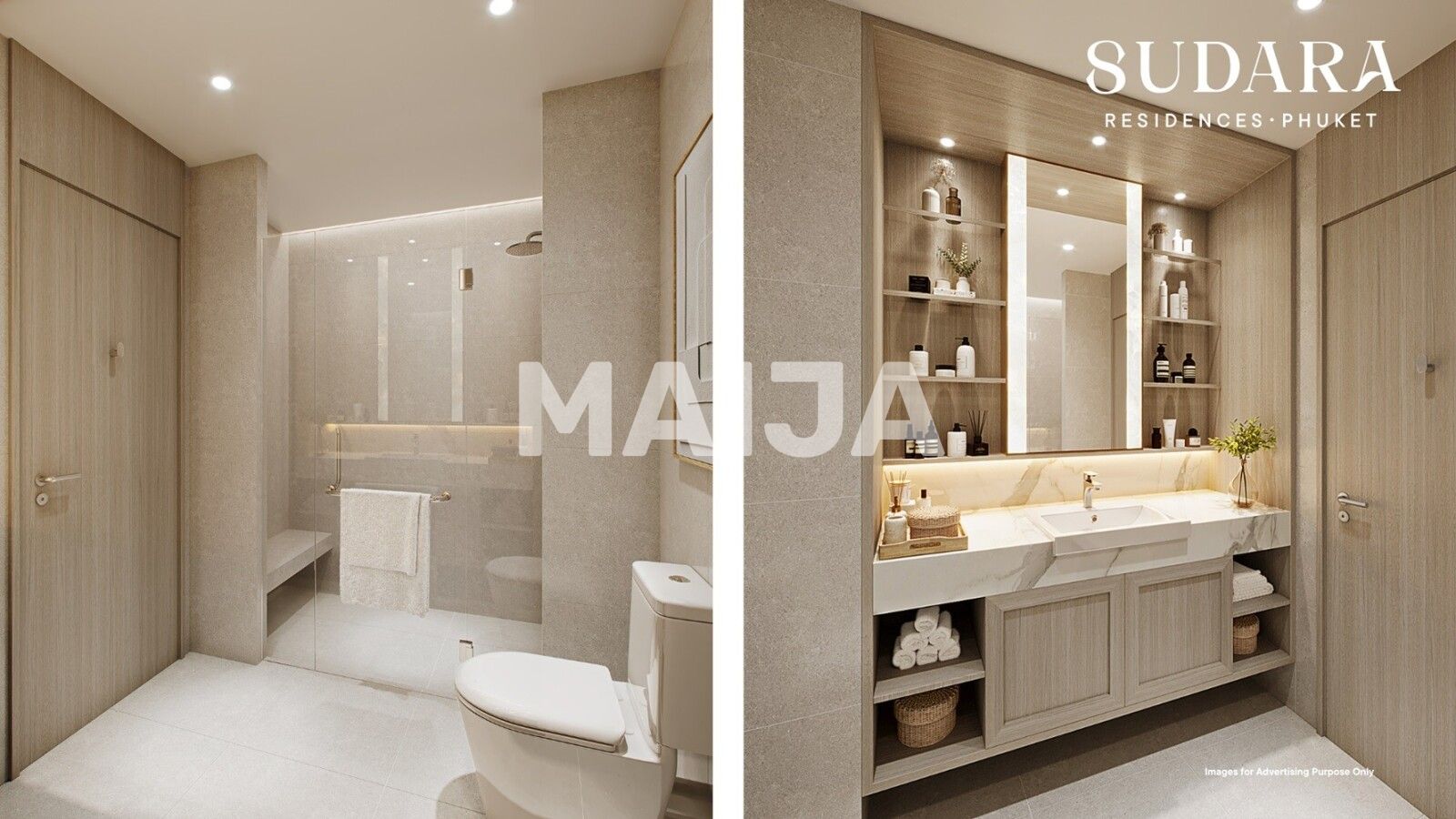 Mieszkanie 2 pokoi 52 m² Choeng Thale, Tajlandia