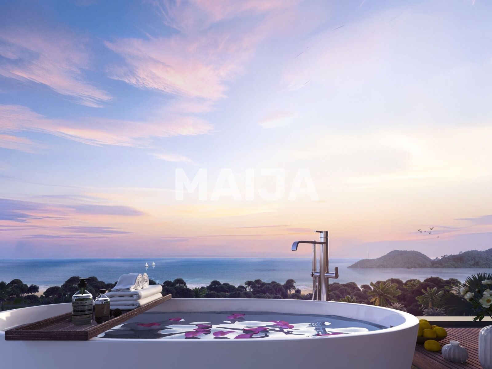 Mieszkanie 2 pokoi 64 m² Choeng Thale, Tajlandia