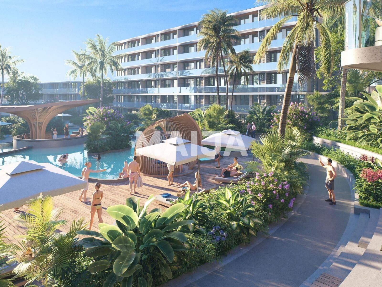 Mieszkanie 2 pokoi 64 m² Choeng Thale, Tajlandia