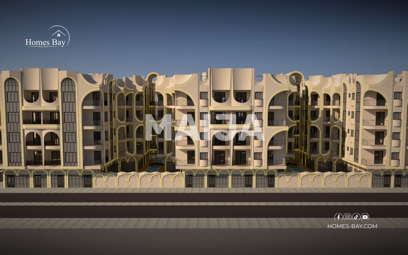 2 bedroom house 87 m² Al Hadaba, Egypt