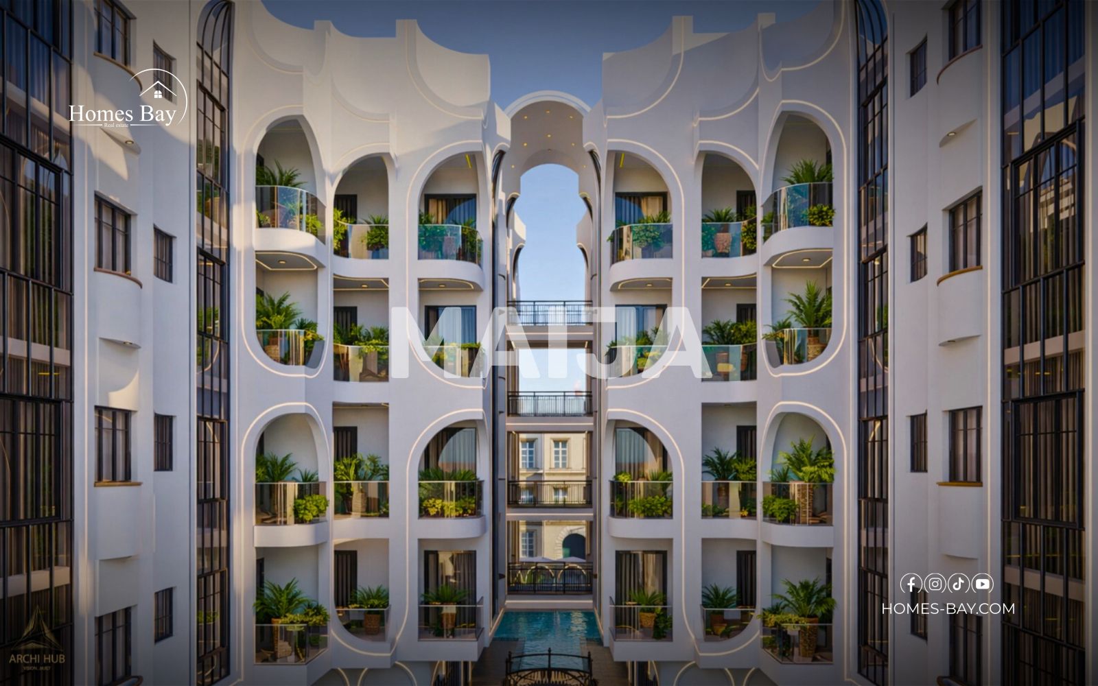 2 bedroom house 87 m² Al Hadaba, Egypt