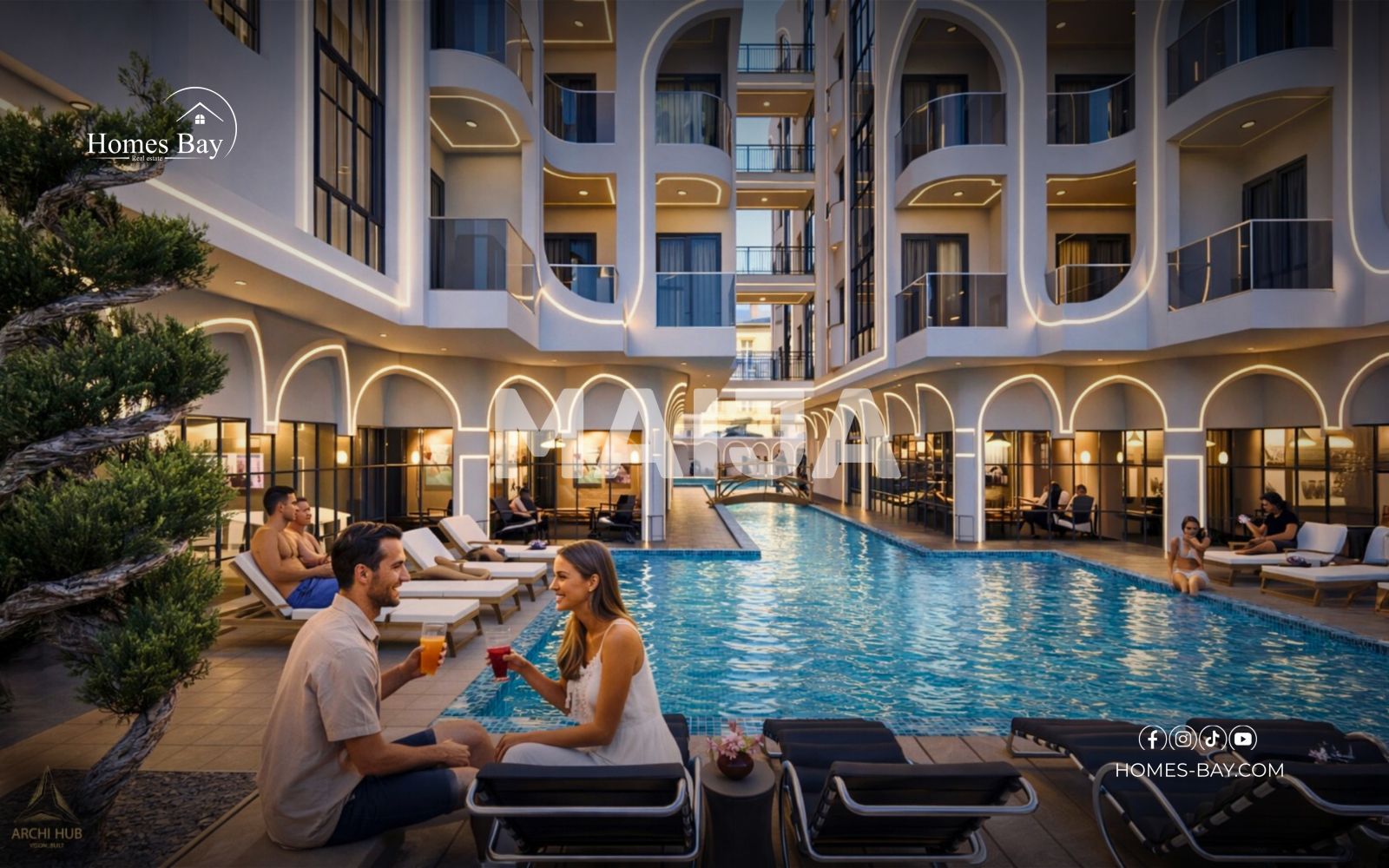 2 bedroom house 87 m² Al Hadaba, Egypt