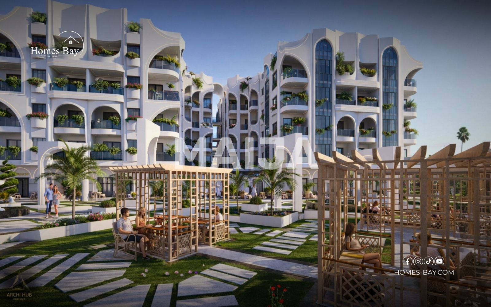 2 bedroom house 87 m² Al Hadaba, Egypt