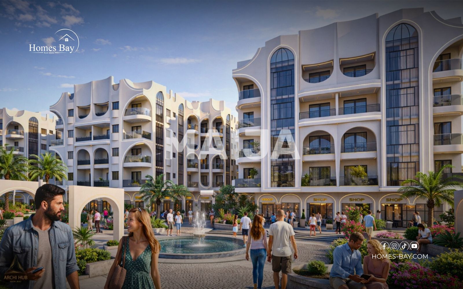 2 bedroom house 87 m² Al Hadaba, Egypt