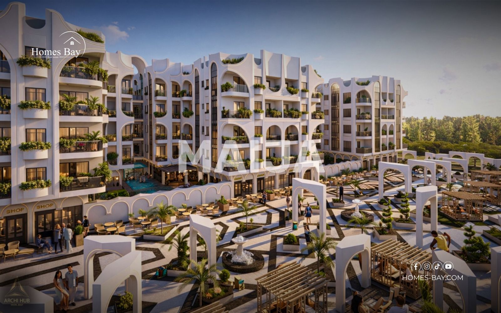 2 bedroom house 87 m² Al Hadaba, Egypt