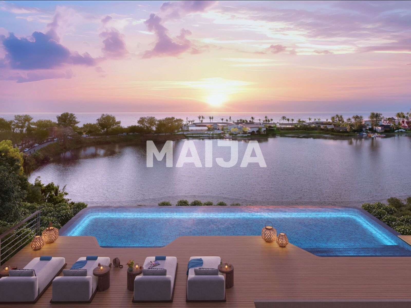 Квартира 2 комнаты 75 м² Choeng Thale, Таиланд