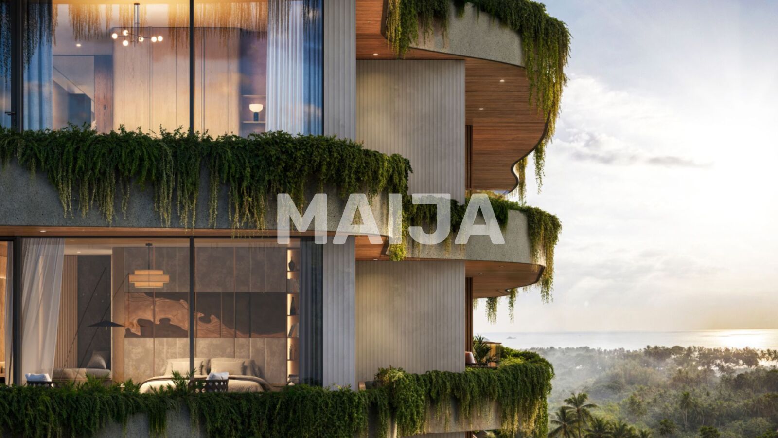 Mieszkanie 2 pokoi 100 m² Choeng Thale, Tajlandia