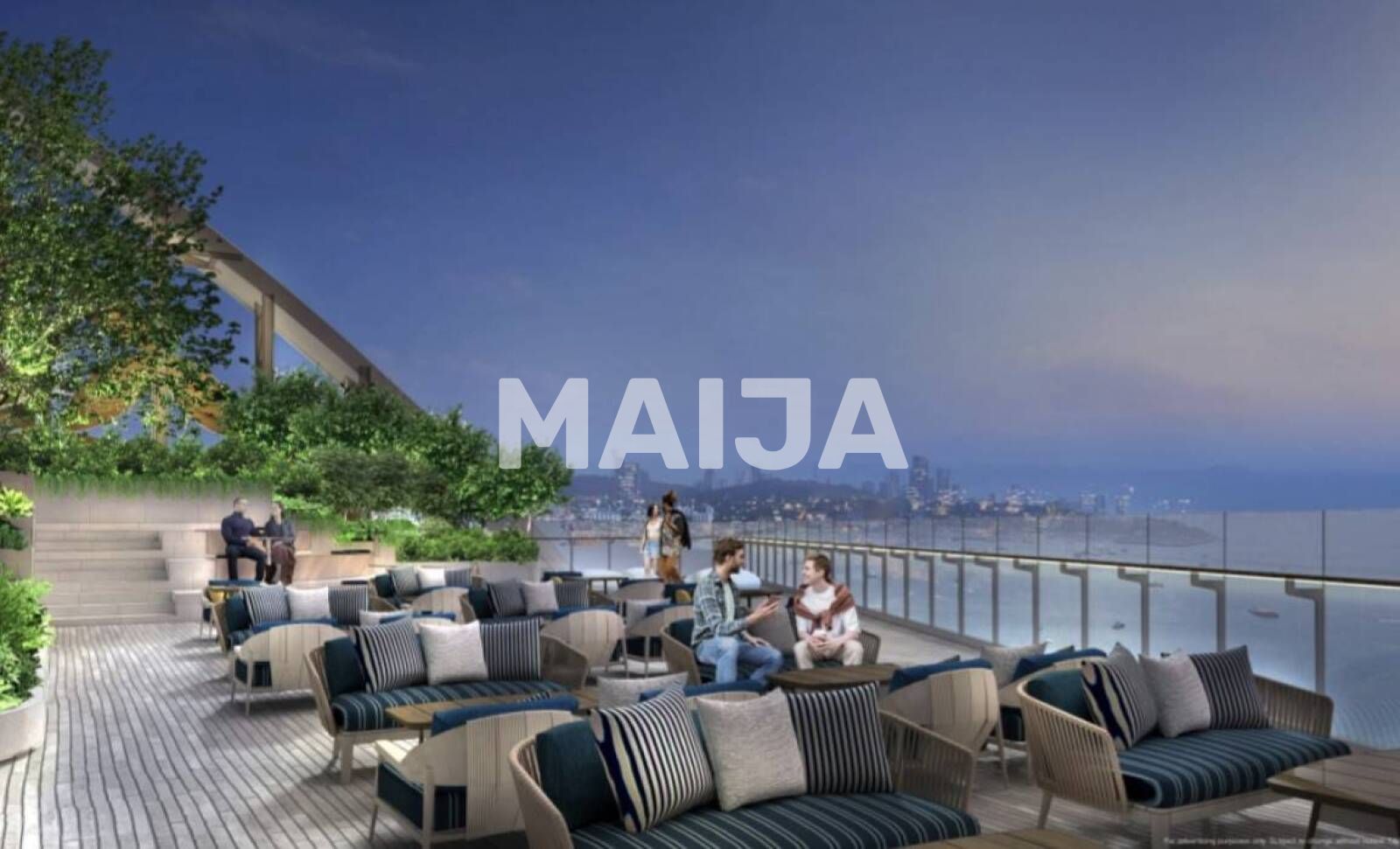 1 bedroom apartment 34 m² Na Kluea, Thailand