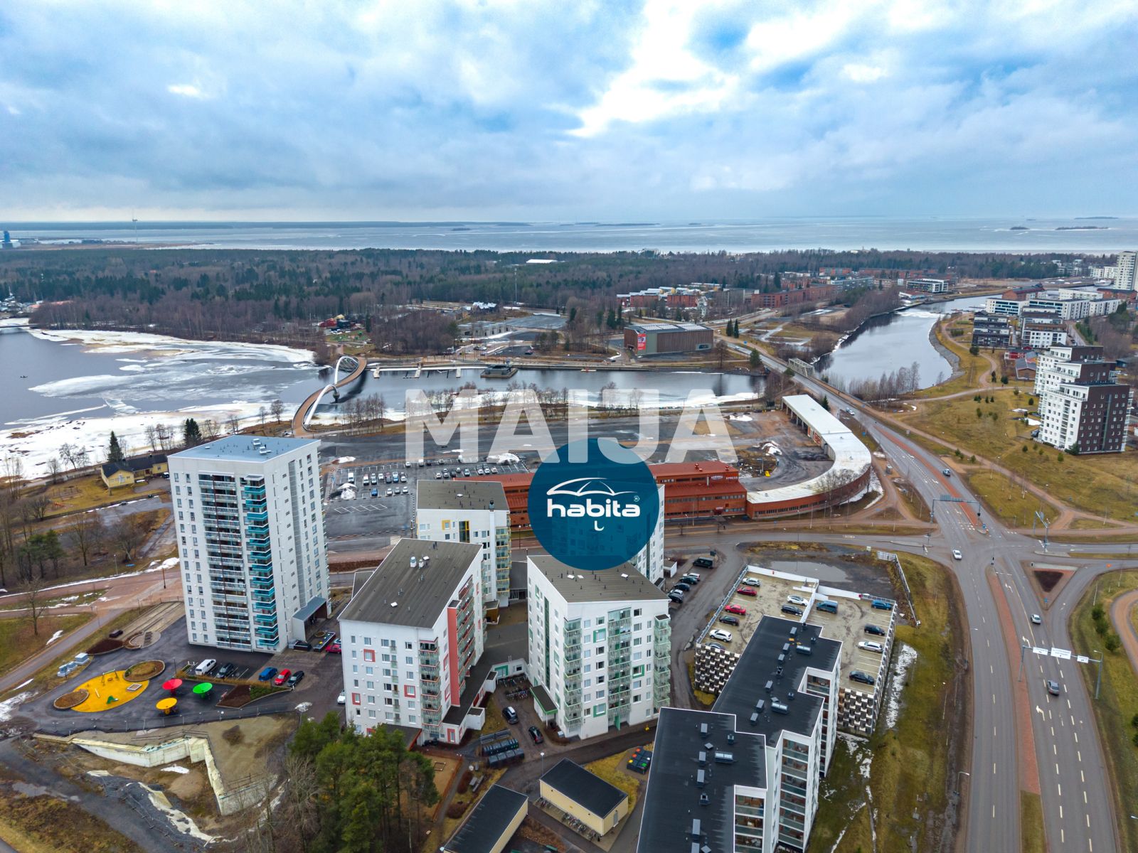 Квартира 2 комнаты 43 м² Oulu sub region, Финляндия