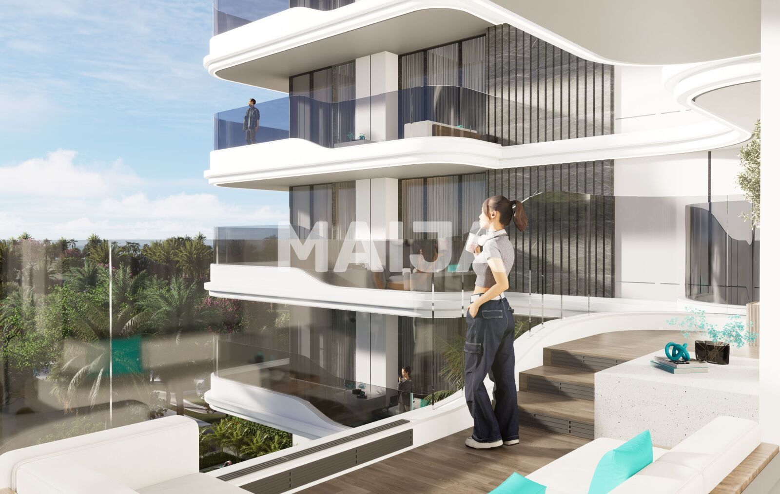 Квартира 2 комнаты 90 м² Дубай, ОАЭ