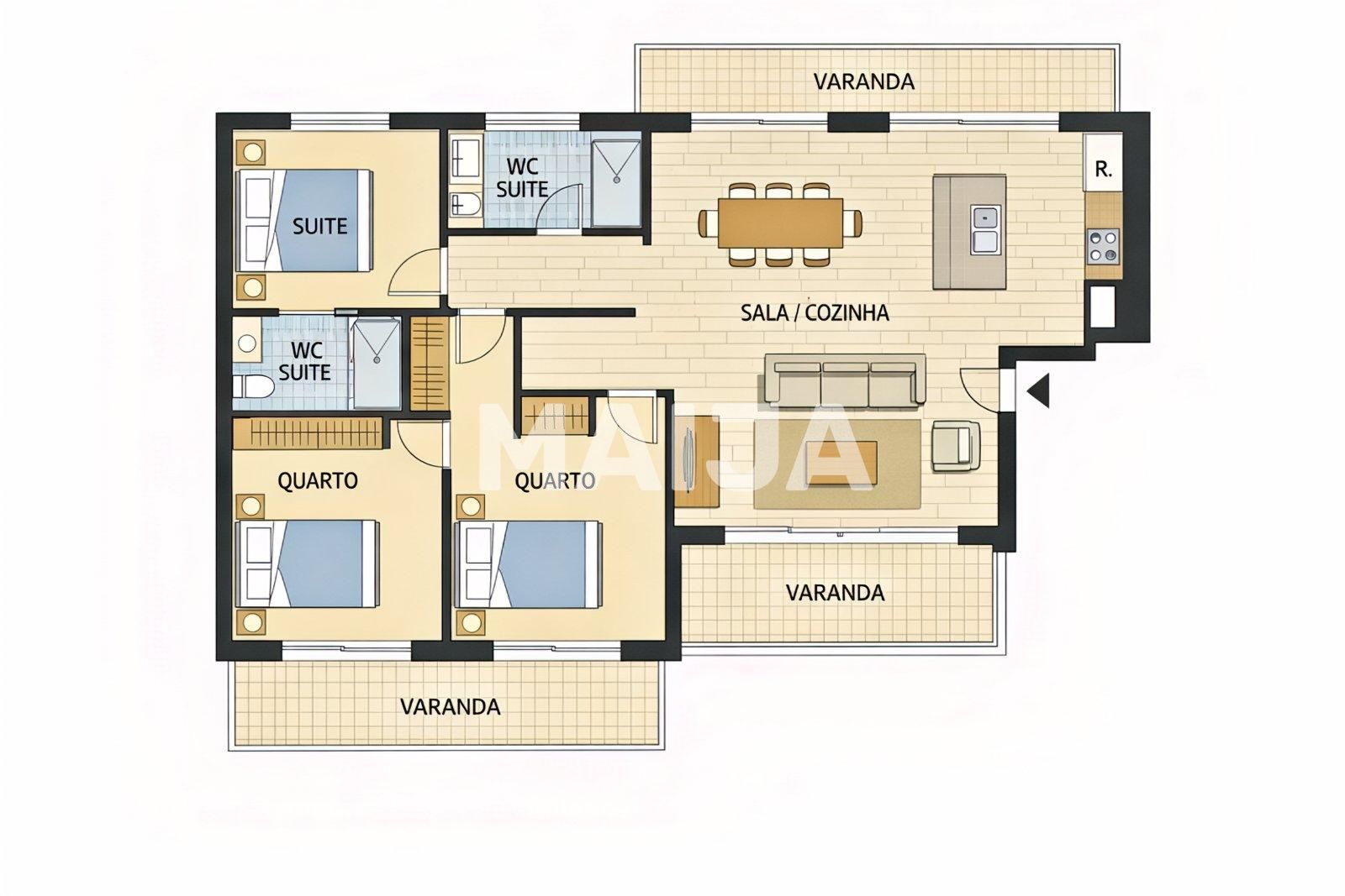 3 bedroom apartment 115 m² Quelfes, Portugal