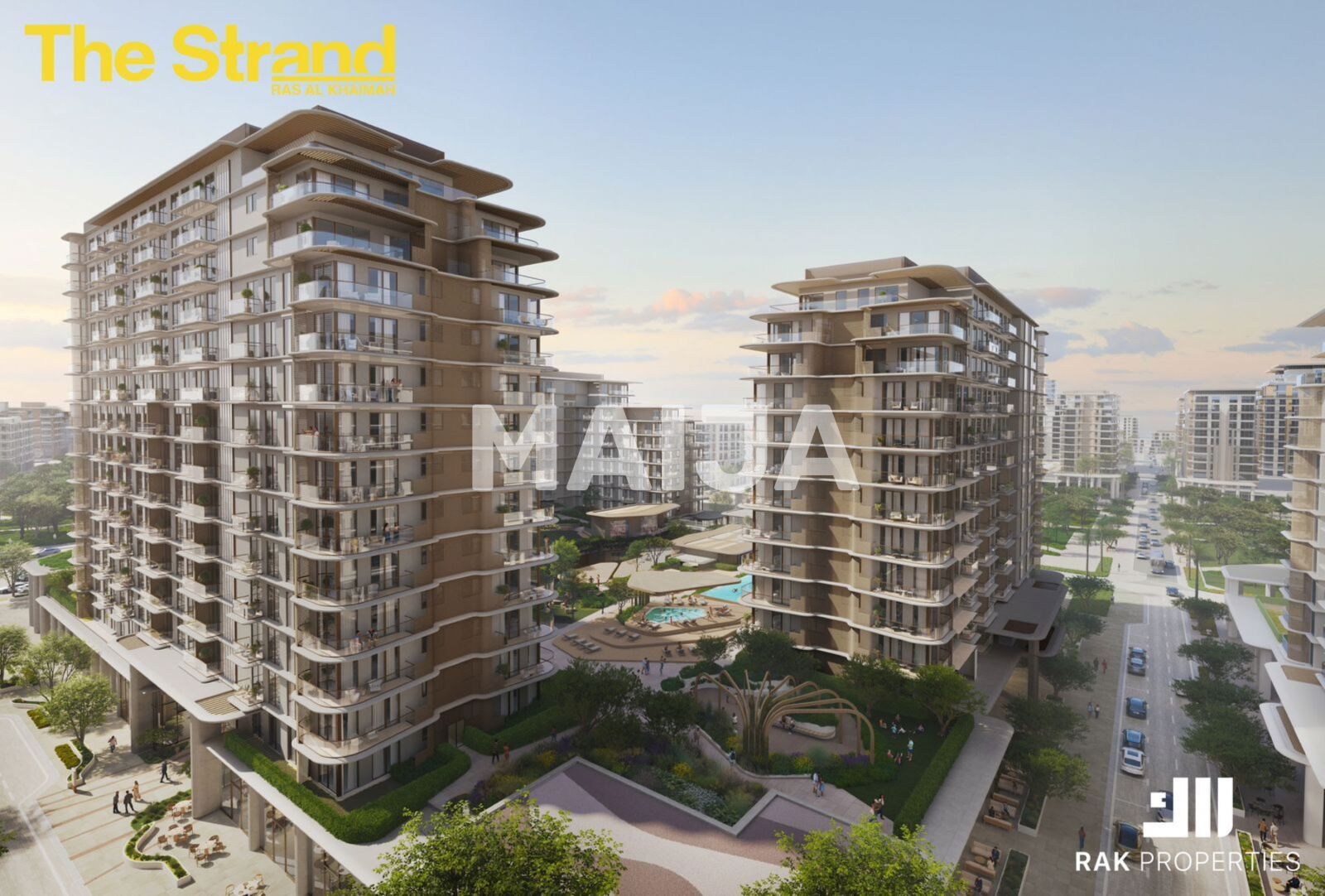 Квартира 2 комнаты 50 м² Рас-эль-Хайма, ОАЭ