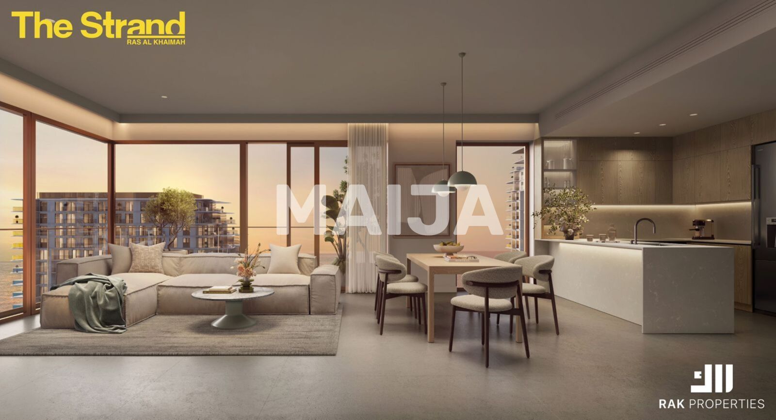 Квартира 2 комнаты 50 м² Рас-эль-Хайма, ОАЭ