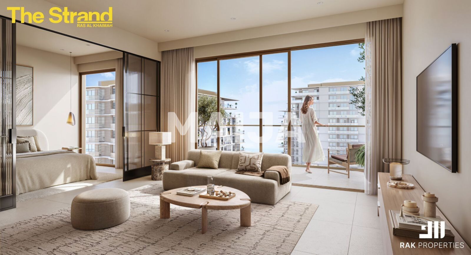 Квартира 2 комнаты 50 м² Рас-эль-Хайма, ОАЭ